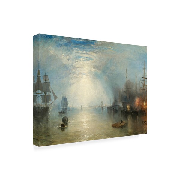 Turner 'Heaving Coals By Moonlight' Canvas Art,24x32